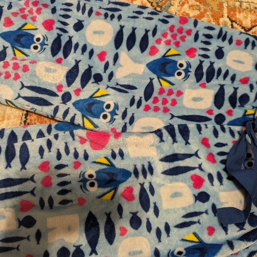 Disney Finding Dory Plush Pajama Pants Woman's Medium - Picture 3 of 4